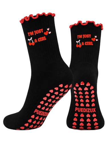 Cute Women’s Pilates Grip Socks - One Size / 1 Pack - I'm Just a Girl