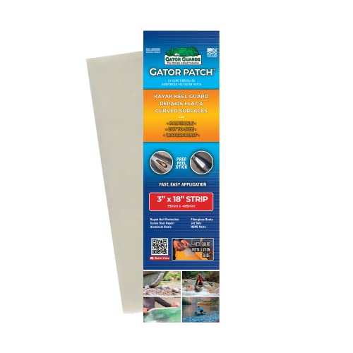 Gator Kayak Keel Guard Strip - Waterproof, UV-Resistant Repair Patch for Kayaks & Canoes