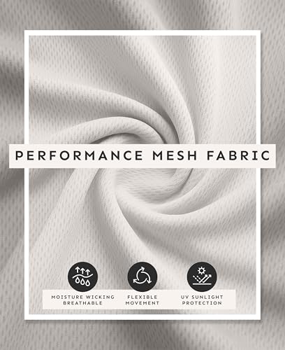 Men's Short Sleeve Mesh Workout T-Shirts - 5 Pack, Small