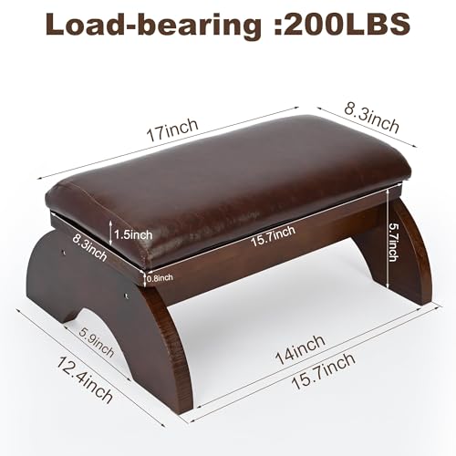 Prayer Kneeling Bench with Thick Cushion - Comfy Meditation Stool
