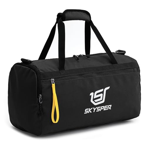 SKYSPER 30L Sport & Travel Duffel Bag ISPORT-Black Wet Pocket Men Women