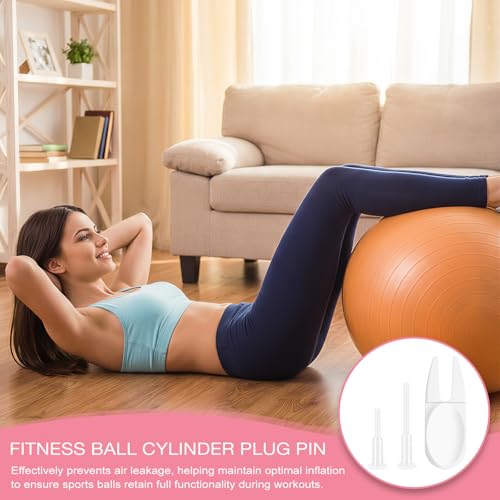 20-Piece Yoga Ball Replacement Plug Kit with 2 Removal Tools for Fitness Balls