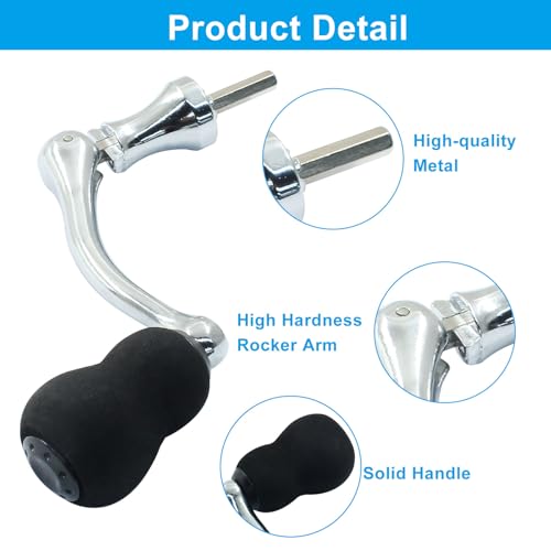 Metal Fishing Reel Handle Replacement - Medium Size 1000-4000