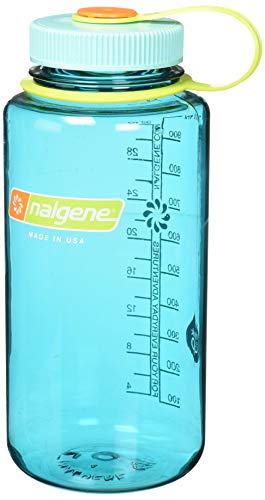 Nalgene 32 oz Wide Mouth Water Bottle Cerulean - Leakproof, BPA-Free, Durable