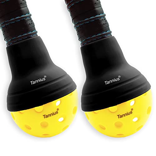 Pickleball Ball Retriever 2-Pack - Silicone Paddle Accessory Black