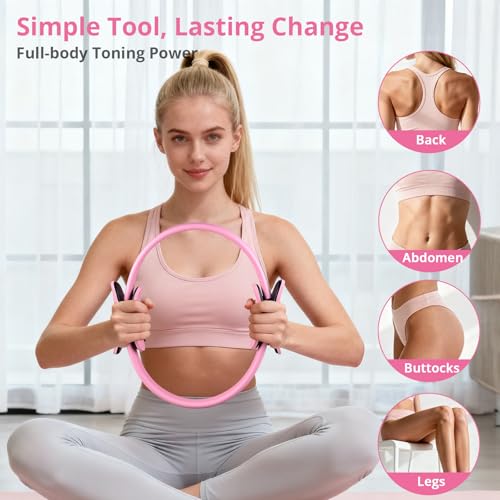 Home Workout Pilates Kit for Women - Pink Essentials Set