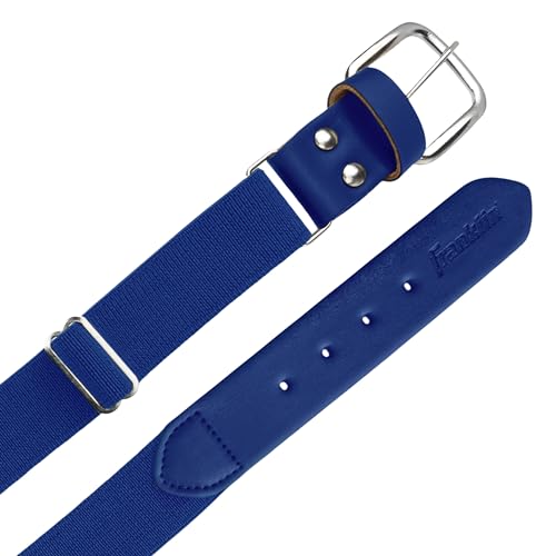 Adjustable Baseball & Softball Belt - Elastic Uniform Accessory - 22"-42" Royal