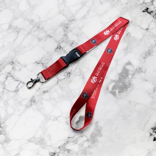 UNM Lobos Lanyard with Snap Buckle - Official Team Merchandise