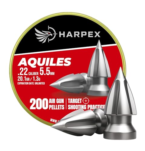 Pointed Arrowhead .22 Cal Airgun Pellets, 200-Count - 20.1 Grain