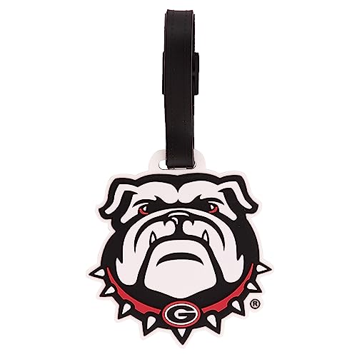 Georgia Bulldogs PVC Luggage Tag - 2 7/8" Design B