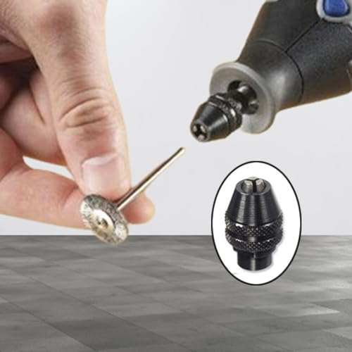 2 Pcs Keyless Chuck Set Multi Quick Change 4486 Keyless Chuck Replacement Fits for Dremel Rotary tool