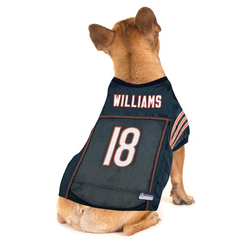 NFL Dog Jersey for Dogs & Cats - Caleb Williams #18, Chicago Bears, Large