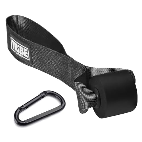 Door Anchor Strap for Resistance Bands - Black, 5 Loops, Metal D-Rings