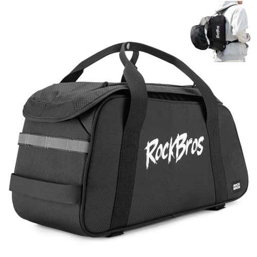 ROCKBROS 12L Bicycle Rear Rack Bag with Reflective Strips & Quick Install