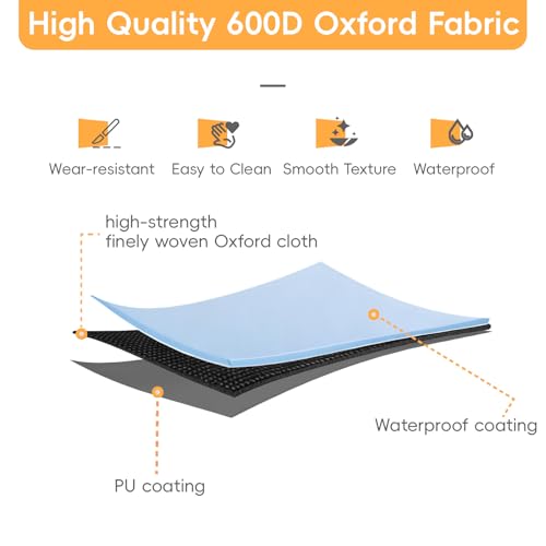 Waterproof Outboard Motor Cover - 600D Heavy Duty Engine Shield, 25-50 HP
