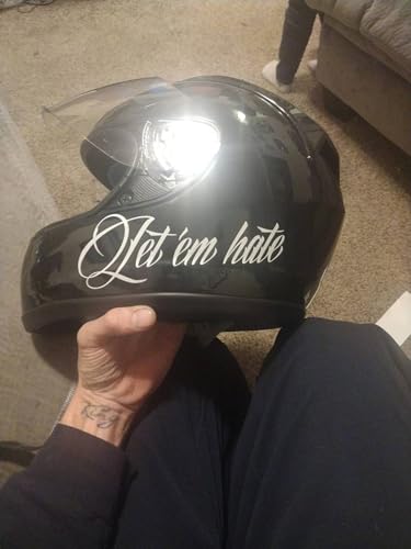 Reflective Motorcycle Stickers - 2 Pieces Let 'em Hate