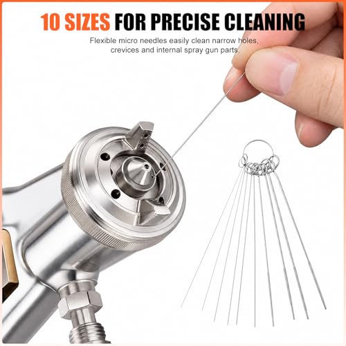 21-Piece Spray Gun Cleaning Kit for Paint Maintenance and Nozzle Care