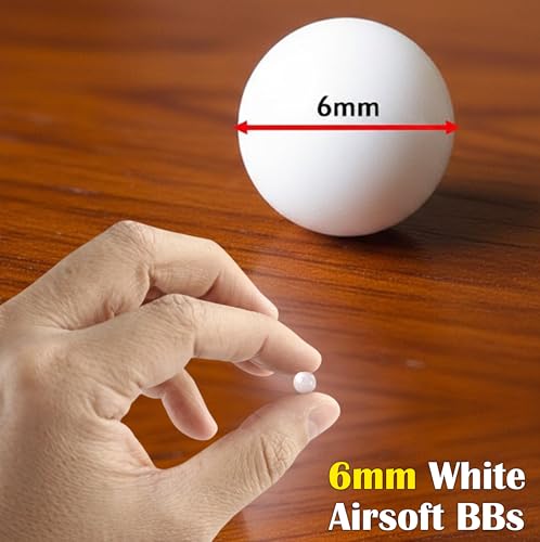 Biodegradable 6mm Airsoft BB Pellets - 5000 Count White