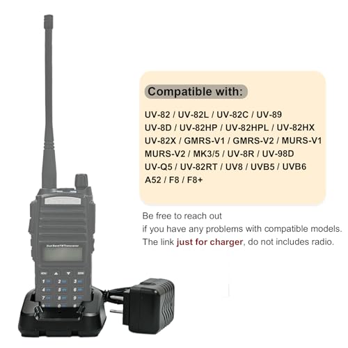Desktop Charger for Baofeng UV82 Two-Way Radio - CH-8