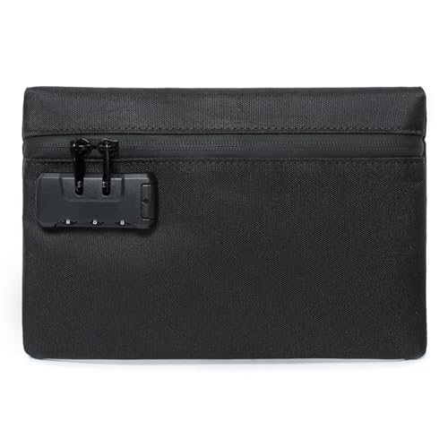 Tactical Tool Bag with Combination Lock - 9.4" x 6.5" - Black