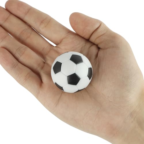 9-Pack Mini Foosball Replacement Balls - 1.42 Inch - Black/White