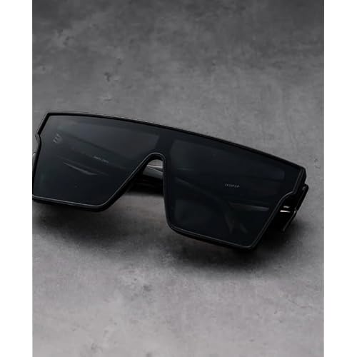 IBEX The LAYBACK Safety Sunglasses, ANSI Z87+ Certified, Shatter-proof, Ultra UV 400 Protection, Black Lenses, Flexible Black Frame, Men, Women, Outdoor/Sports, Surf, Construction, Work, PPE