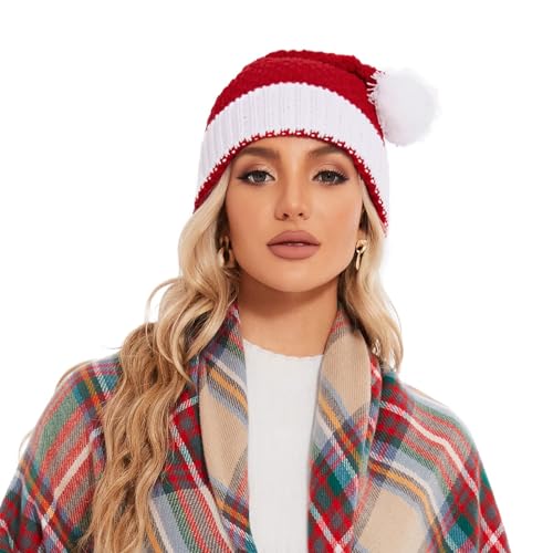 Satin Lined Beanie for Women & Men - Warm Winter Hat with Pom Pom