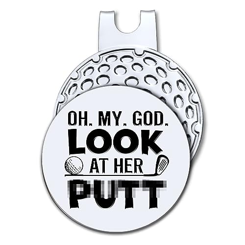 Funny Golf Ball Marker with Magnetic Hat Clip - Gift for Golfers