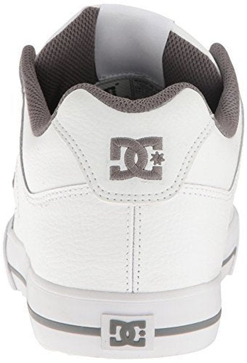 DC mens Pure Skateboarding Shoe, White/Battleship/White, 10 US