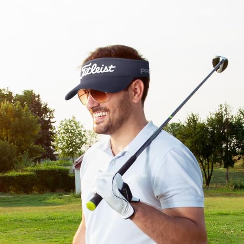 Men's Navy/White Tour Performance Visor - One Size Golf & Sports Hat