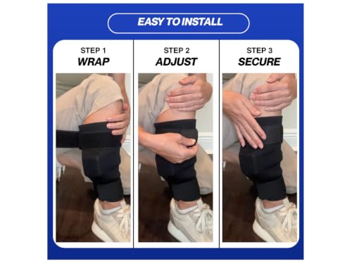 MAXTEQ AMC1 Ankle Monitor Cover for SCRAM, GPS, Alcohol Bracelets – Black Neoprene, Adjustable Straps