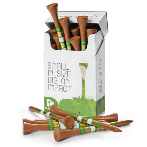 Bamboo Golf Tees with USA Flag Design - 18-Pack, 3 1/4 Inch
