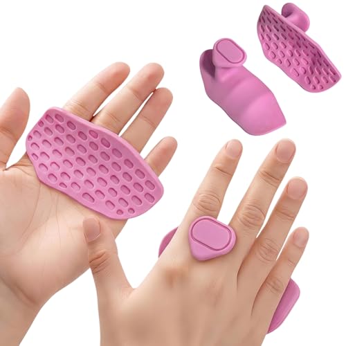 Anti-Slip Workout Grips - Ergonomic Gym Hand Pads, Pink