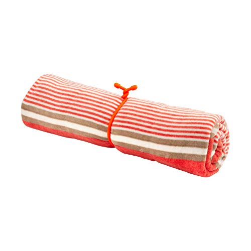 Reusable Rubber Twist Ties - 18 Inch, Bright Orange, 2-Pack