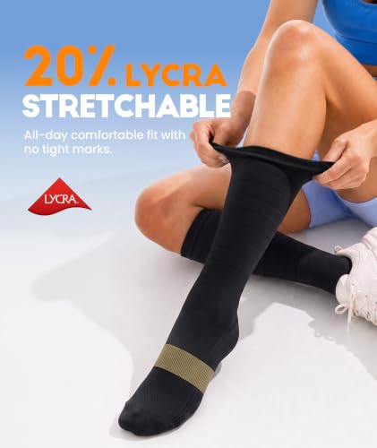 Compression Socks Women & Men for Nurse Travel Flying Running Cycling