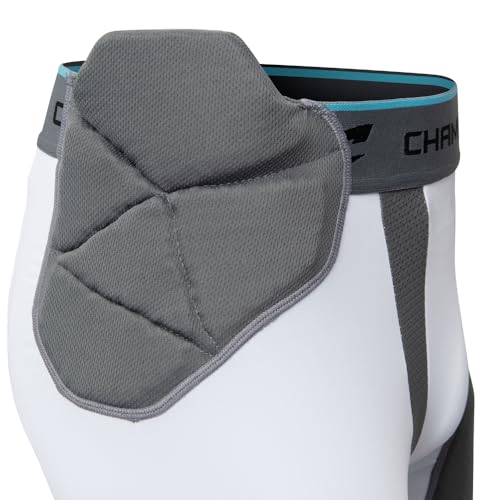 CHAMPRO Tri-Flex 7-Pad Football Girdle Unisex XL White - Flexible & Protective