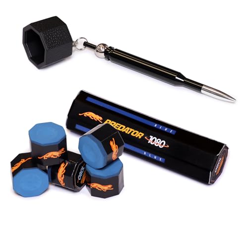 Billiard Cue Chalk Holder with Octagon Design for Predator Chalk - Pocket Clip Case