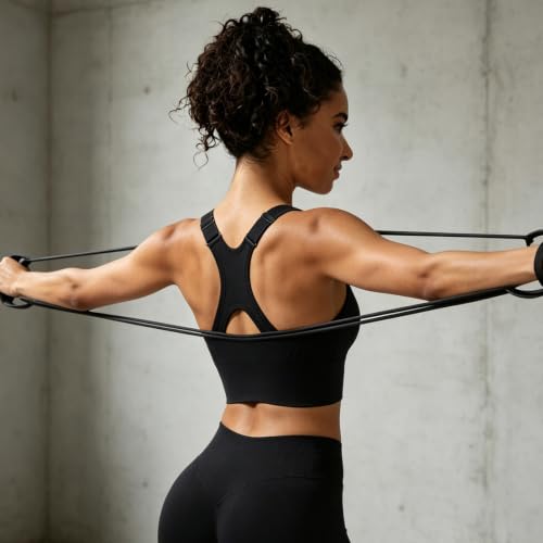 SPORME RUNNING Medium Support Racerback Sports Bra for Women - Black, Gray, White, Seamless Yoga & Workout