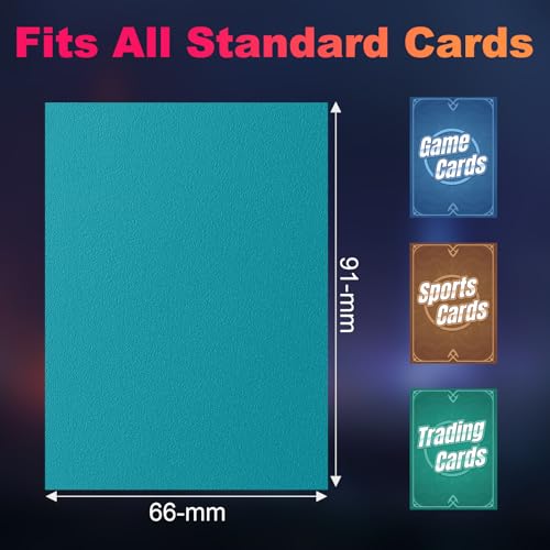 200 Pack Dual Matte Trading Card Sleeves - Glacier Blue