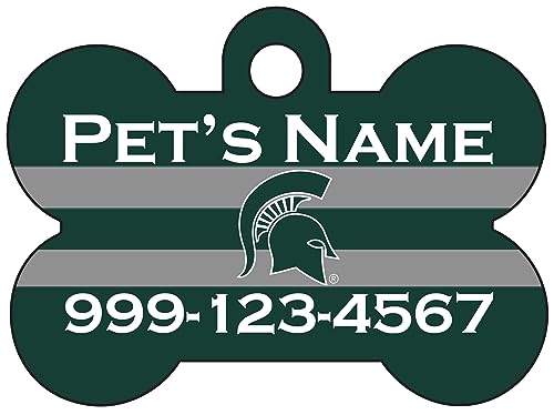 Michigan State Pet ID Tag - Personalized NCAA Dog Tag