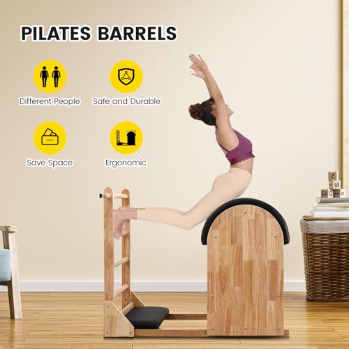 Pilates Ladder Barrel - Adjustable Spine Corrector for Home Gym
