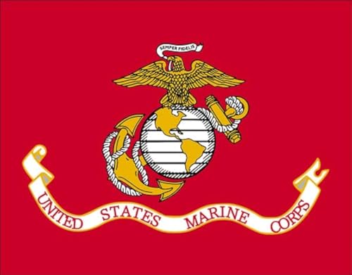 United States Marine Corps Flag Sticker - 3x4 Inch Vinyl Decal