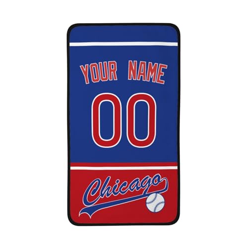 Personalized Coral Velvet Bath Towel - Chicago C