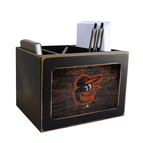 Distressed Team Logo Desktop Organizer - Baltimore Orioles