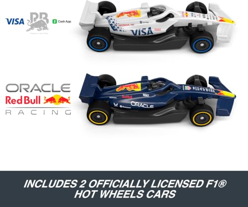 Formula 1 Racing Track Set with 2 Die-Cast Cars - F1 Playset