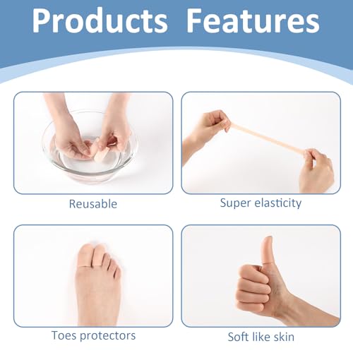 Silicone Finger Protectors - 10PCS Gel Finger Cots for Wounds & Cracked Skin