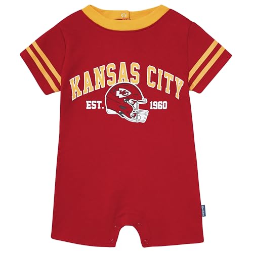 NFL Baby Boy Short Sleeve Romper with Team Logo