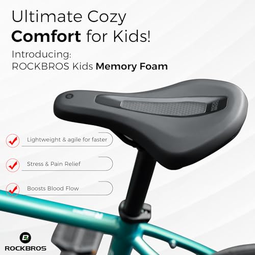 Kids Bike Saddle Replacement - Ergonomic Memory Foam Seat