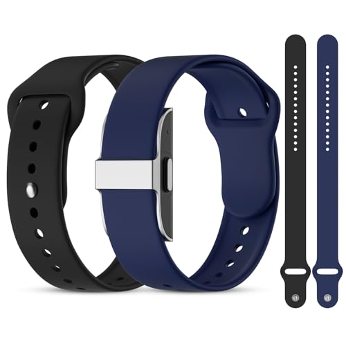 Silicone Replacement Strap for Hume Band 1.0 - Black & Navy Blue