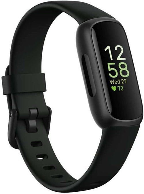Fitbit Inspire 3 Fitness Tracker - Advanced Health Insights, Stress Management & Sleep Tracking | Includes Small & Large Bands (Midnight Zen/Black)